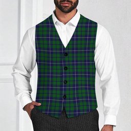 ScotsTee Shop Scottish Douglas Green Wilsons Tartan Waistcoat Sleeveless Suit Vest
