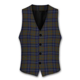 ScotsTee Shop Scottish Douglas Brown Tartan Waistcoat Sleeveless Suit Vest