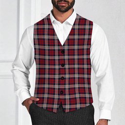 ScotsTee Shop Scottish Donald Dress Irish Tartan Waistcoat Sleeveless Suit Vest