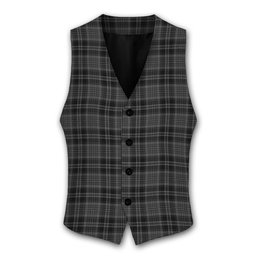 ScotsTee Shop Scottish Drummond Grey Tartan Waistcoat Sleeveless Suit Vest