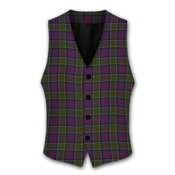 ScotsTee Shop Scottish Donald of Clan Ranald Modern Tartan Waistcoat Sleeveless Suit Vest