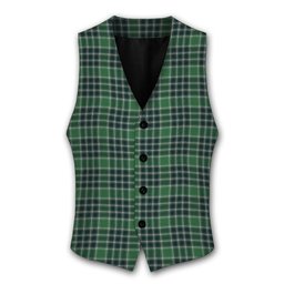 ScotsTee Shop Scottish Donald Lord of the Isles Hunting Modern Tartan Waistcoat Sleeveless Suit Vest