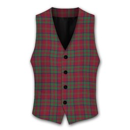 ScotsTee Shop Scottish Donald of Glencoe Modern Tartan Waistcoat Sleeveless Suit Vest