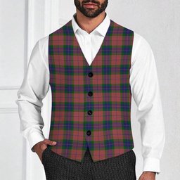 ScotsTee Shop Scottish Fraser of Boblainy Hugh Tartan Waistcoat Sleeveless Suit Vest
