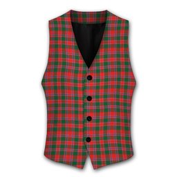 ScotsTee Shop Scottish Dalzell SC Tartan Waistcoat Sleeveless Suit Vest