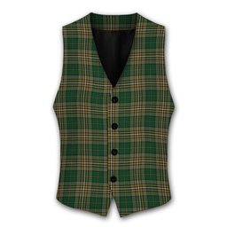 ScotsTee Shop Scottish Fitzsimmons Tartan Waistcoat Sleeveless Suit Vest