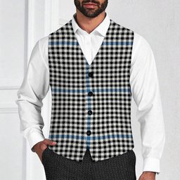 ScotsTee Shop Scottish Gladstanes Ancient Tartan Waistcoat Sleeveless Suit Vest