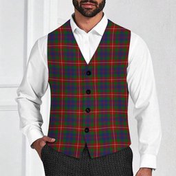 ScotsTee Shop Scottish Fraser of Lovat Tartan Waistcoat Sleeveless Suit Vest