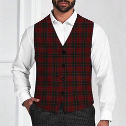ScotsTee Shop Scottish Donald of Glencoe Tartan Waistcoat Sleeveless Suit Vest