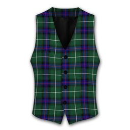 ScotsTee Shop Scottish Donald of the Isles Hunting Modern Tartan Waistcoat Sleeveless Suit Vest