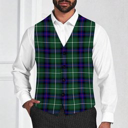 ScotsTee Shop Scottish Donald of the Isles Hunting Modern Tartan Waistcoat Sleeveless Suit Vest