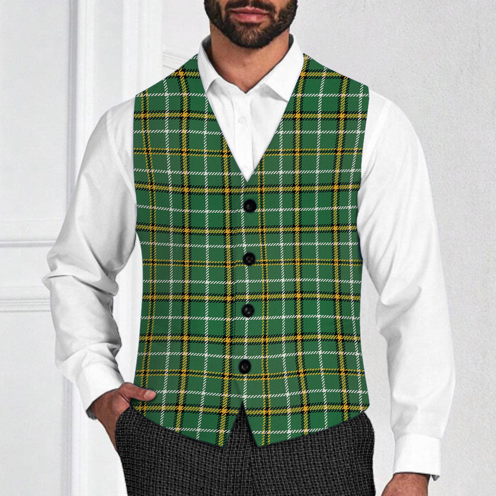 ScotsTee Shop Scottish Foster Hunting Ancient Tartan Waistcoat Sleeveless Suit Vest