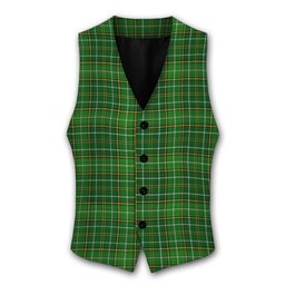 ScotsTee Shop Scottish Foster Hunting Tartan Waistcoat Sleeveless Suit Vest