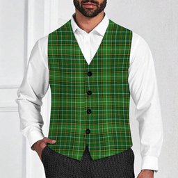 ScotsTee Shop Scottish Foster Hunting Tartan Waistcoat Sleeveless Suit Vest