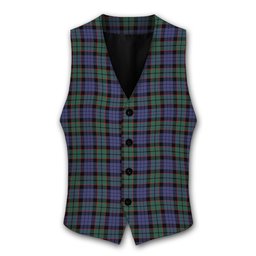 ScotsTee Shop Scottish Fletcher Modern Tartan Waistcoat Sleeveless Suit Vest