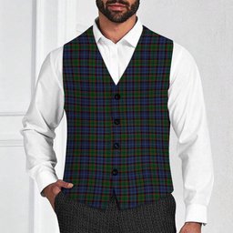 ScotsTee Shop Scottish Fletcher Tartan Waistcoat Sleeveless Suit Vest