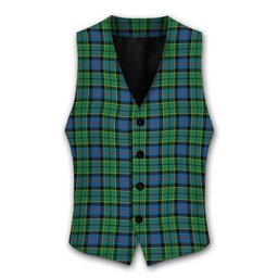 ScotsTee Shop Scottish Forsyth Ancient Tartan Waistcoat Sleeveless Suit Vest