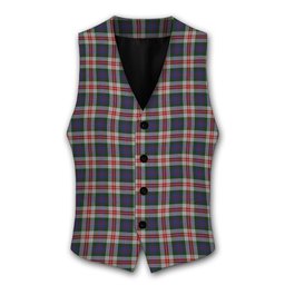 ScotsTee Shop Scottish Fraser Red Dress Tartan Waistcoat Sleeveless Suit Vest