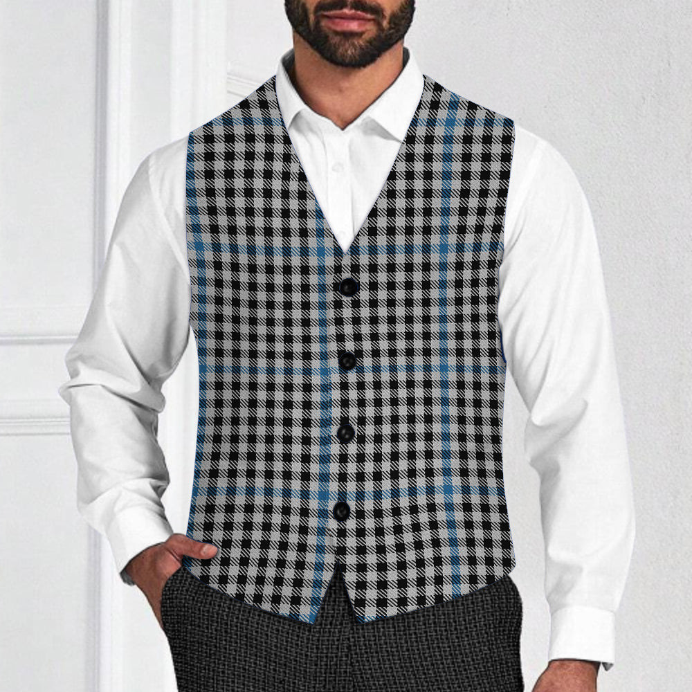 ScotsTee Shop Scottish Gladstanes Tartan Waistcoat Sleeveless Suit Vest