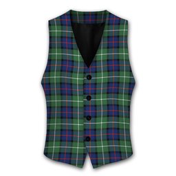 ScotsTee Shop Scottish Davidson of Tulloch Modern Tartan Waistcoat Sleeveless Suit Vest