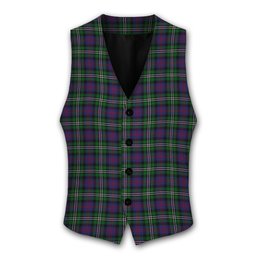 ScotsTee Shop Scottish Davidson Double Tartan Waistcoat Sleeveless Suit Vest
