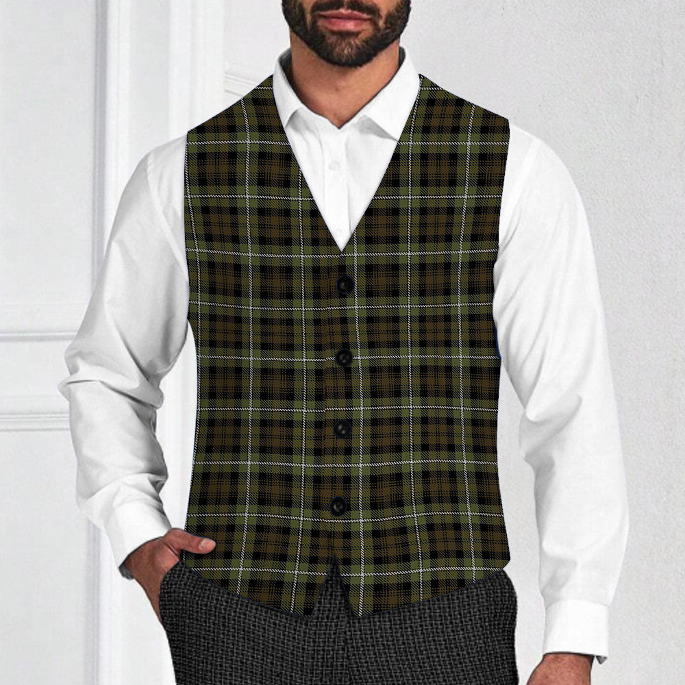 ScotsTee Shop Scottish Forbes of Druminnor Tartan Waistcoat Sleeveless Suit Vest