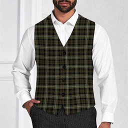ScotsTee Shop Scottish Forbes of Druminnor Tartan Waistcoat Sleeveless Suit Vest