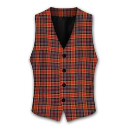 ScotsTee Shop Scottish Dalrymple of Castleton Modern Tartan Waistcoat Sleeveless Suit Vest