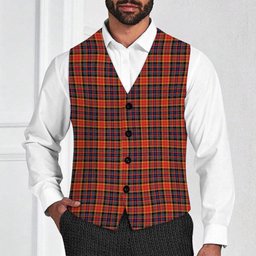 ScotsTee Shop Scottish Dalrymple of Castleton Modern Tartan Waistcoat Sleeveless Suit Vest