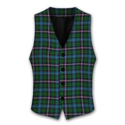 ScotsTee Shop Scottish Gemmell Tartan Waistcoat Sleeveless Suit Vest