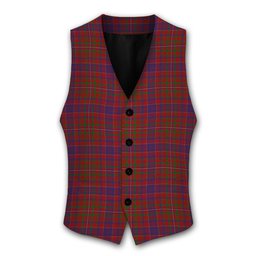 ScotsTee Shop Scottish McLeod Red Tartan Waistcoat Sleeveless Suit Vest