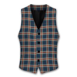ScotsTee Shop Scottish Yusra (Malay) Tartan Waistcoat Sleeveless Suit Vest