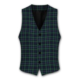 ScotsTee Shop Scottish Robertson Hunting #2 Modern Tartan Waistcoat Sleeveless Suit Vest