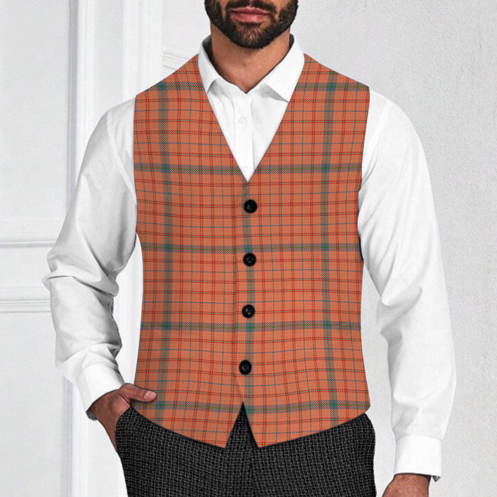 ScotsTee Shop Scottish Ross David Ancient Tartan Waistcoat Sleeveless Suit Vest