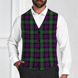 ScotsTee Shop Scottish Wilson Tartan Waistcoat Sleeveless Suit Vest