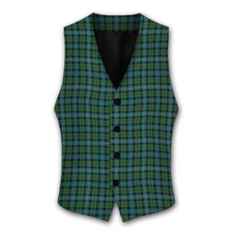 ScotsTee Shop Scottish Robertson Hunting Ancient Clan Tartan Waistcoat Sleeveless Suit Vest