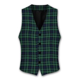 ScotsTee Shop Scottish Rollo Modern Tartan Waistcoat Sleeveless Suit Vest