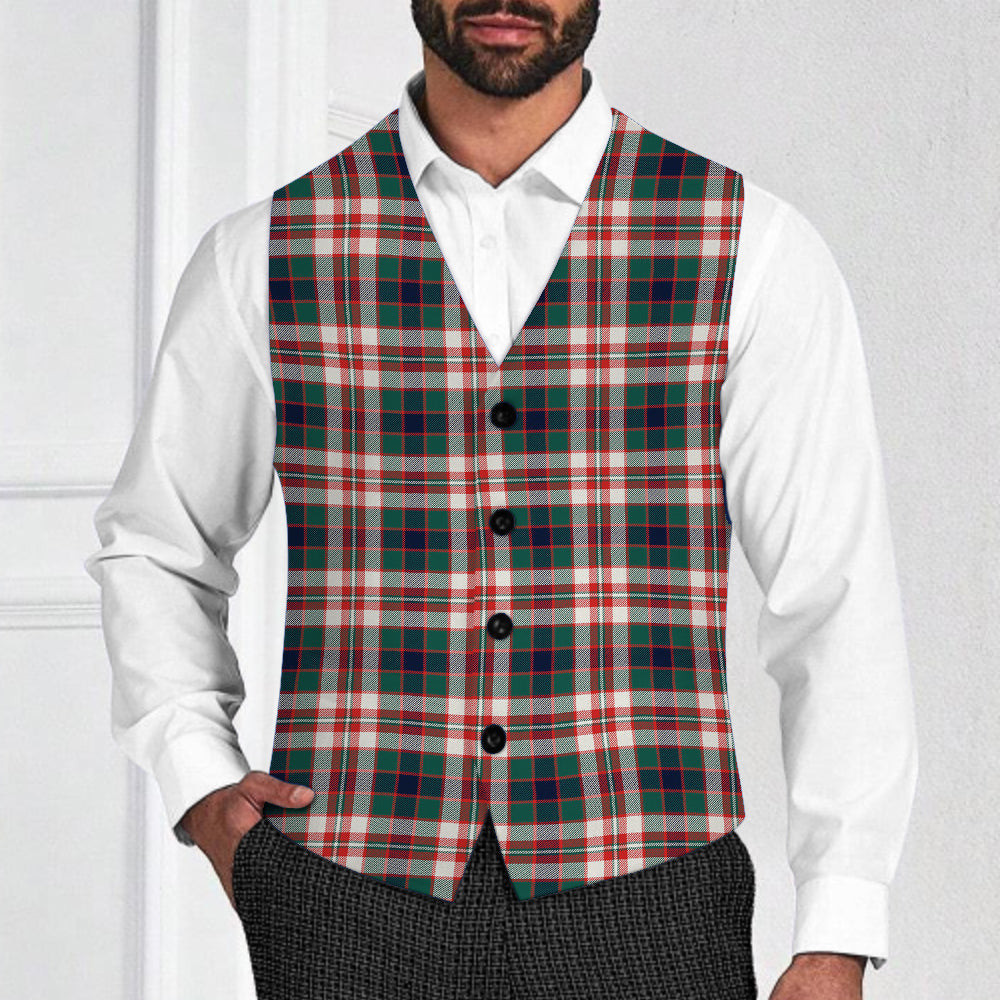 ScotsTee Shop Scottish Robertson Dress Modern Tartan Waistcoat Sleeveless Suit Vest