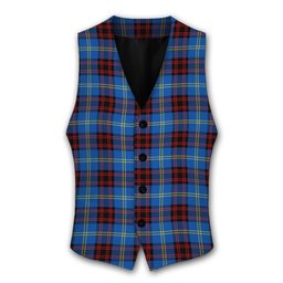 ScotsTee Shop Scottish Rutherford Modern Tartan Waistcoat Sleeveless Suit Vest