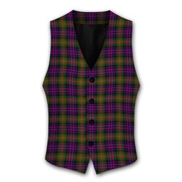 ScotsTee Shop Scottish MacDonnell of Glengarry Modern Tartan Waistcoat Sleeveless Suit Vest