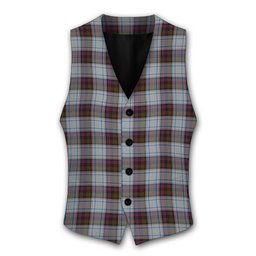 ScotsTee Shop Scottish MacDonald Dress 3 Tartan Waistcoat Sleeveless Suit Vest
