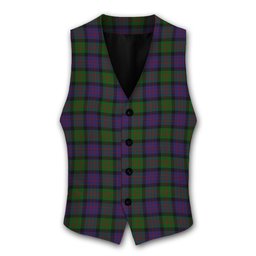 ScotsTee Shop Scottish McDonald Tartan Waistcoat Sleeveless Suit Vest