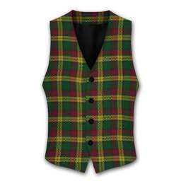 ScotsTee Shop Scottish McMillan Ancient Tartan Waistcoat Sleeveless Suit Vest