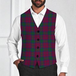 ScotsTee Shop Scottish McGlynn Tartan Waistcoat Sleeveless Suit Vest