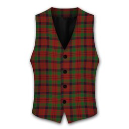 ScotsTee Shop Scottish MacNicol Inverness Tweed Mill Co Ltd Tartan Waistcoat Sleeveless Suit Vest