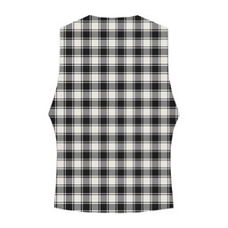 ScotsTee Shop Scottish MacPhee B&W Modern Tartan Waistcoat Sleeveless Suit Vest