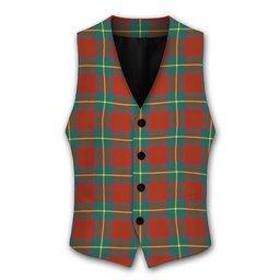 ScotsTee Shop Scottish Ruthven Ancient Tartan Waistcoat Sleeveless Suit Vest