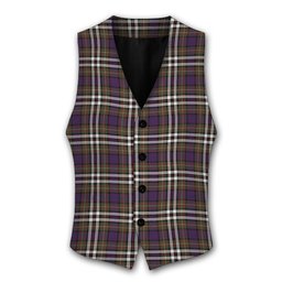ScotsTee Shop Scottish MacDonell of Glengarry Dress Modern Tartan Waistcoat Sleeveless Suit Vest