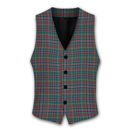 ScotsTee Shop Scottish Russell Old Modern Tartan Waistcoat Sleeveless Suit Vest