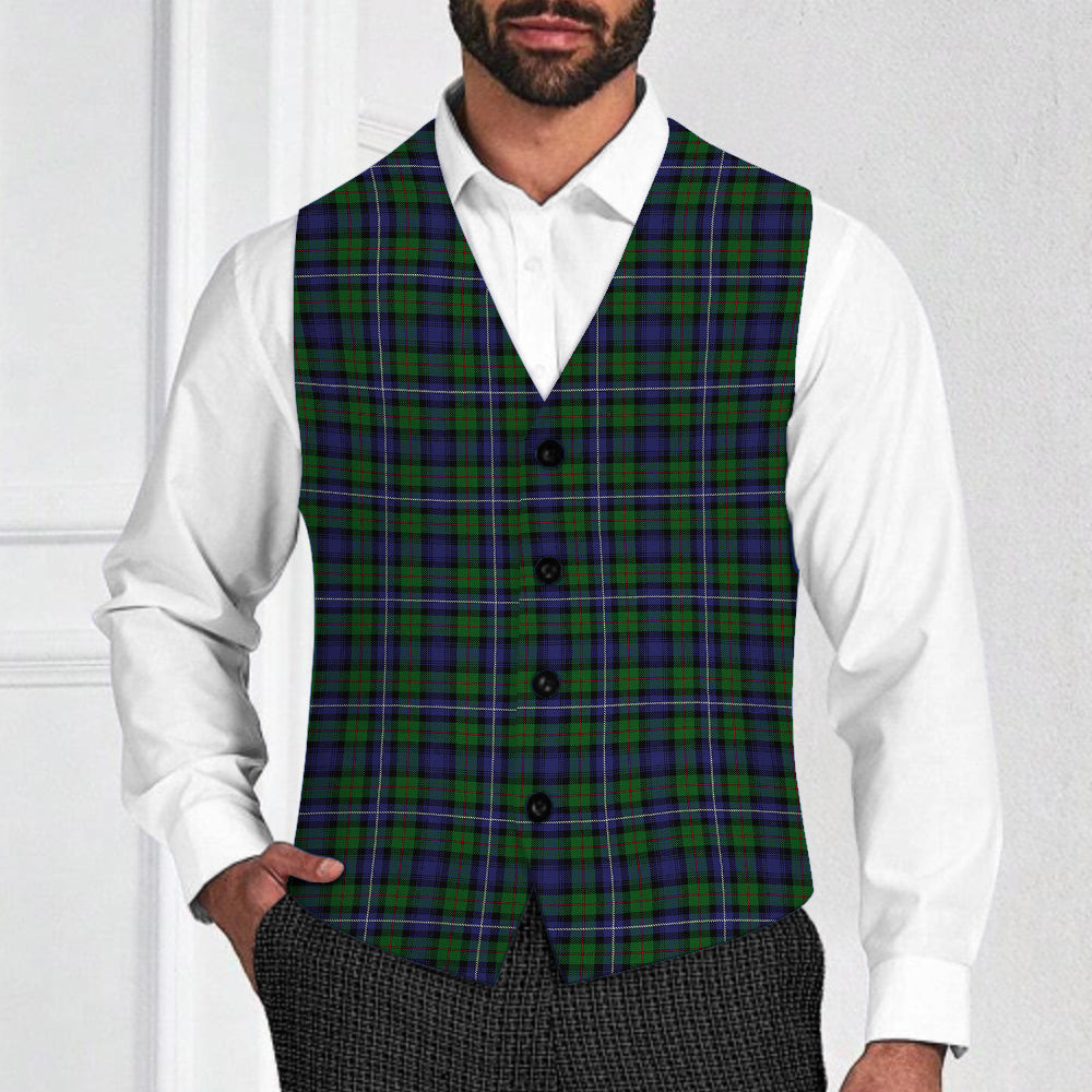 ScotsTee Shop Scottish Robertson Hunting 1 Tartan Waistcoat Sleeveless Suit Vest